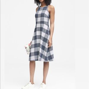 Banana Republic Gingham Skater Dress